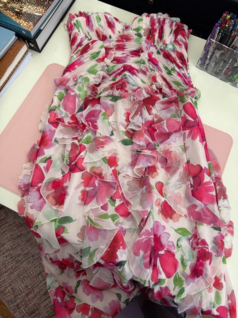 ASOS LUXE Organza Maxi Dress - Picture 5 of 6